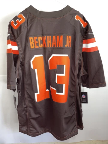 Odell Beckham Jr Cleveland Browns Nike Vapor Limited Jersey Brown Stitched $150 Cover