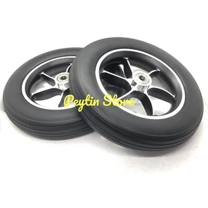 2)10"250mm Dia x12mm ID Aluminum Alloy Front Wheels FitFor Electric Wheelchairs - Picture 1 of 9