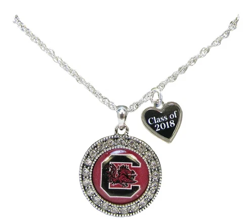 Custom South Carolina Gamecocks Class of Years 2017-2025 Graduation Necklace USC Cover