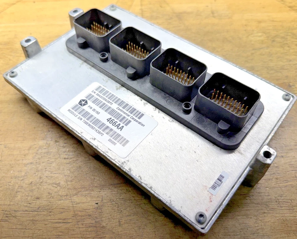 2008-09 Jeep Wrangler Liberty ECM Engine Computer Control Module PCM 5150466AA - Image 1 of 4