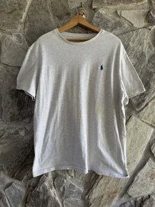 Polo Ralph Lauren Hombre Manga Corta Jersey Cuello Redondo Camiseta - Gris Grande - Imagen 1 de 8