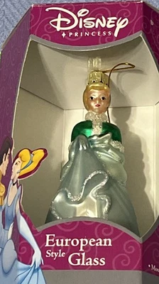 El mejor adorno de Navidad de vidrio estilo europeo de princesa Cenicienta Disney de Santa's Foto 1 de 3