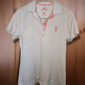 PETER MILLAR S Performance Polo White Pink Golf Tennis Pickleball Country Club - Picture 1 of 9