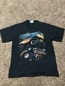 Vintage Bigfoot Monster Truck T-shirt Size Large Youth Black 80s 90s Racing - Picture 1 of 4