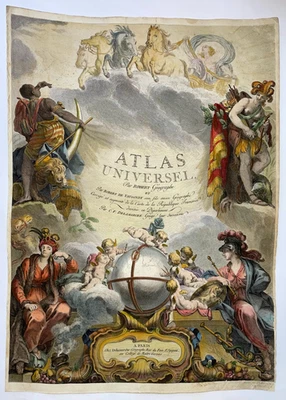 ROBERT DE VAUGONDY DELAMARCHE ATLAS UNIVERSAL 1780 GRAN PORTADA ANTIGUA Foto 1 de 4
