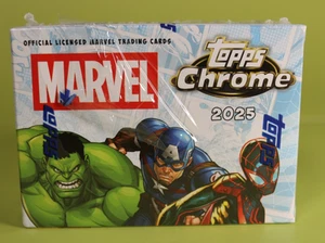 2025 Topps Marvel Chrome Value Blaster Box New Sealed *Small Cellophane Tear - Picture 1 of 7