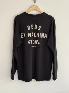 Dues Ex Machina “Seoul” Sudadera Manga Larga Camiseta Negra Grande - Imagen 1 de 11