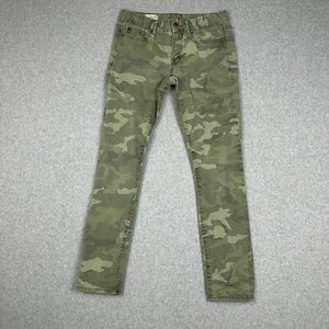 Gap Jeans Womens 25 Camouflage Always Skinny Army Low Rise Ankle Green Denim - Picture 1 of 11
