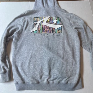 Vintage 80’s Surfer Rusty Surfboards Logo Sweatshirt Hoodie Adult Medium Gray - Picture 1 of 16