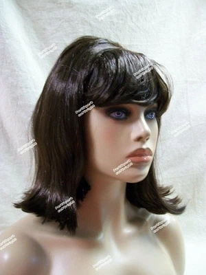 Brown Starlet Wig 60s Bouffant Anime Cosplay Flo Insurance Agent Retro Sock Hop - Image 1 of 4
