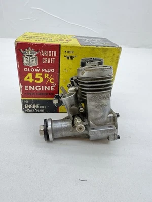 Kyowa 45R/C 7.42cc R/C Vintage 2 stroke glow engine for airplane With Box M7 - Image 1 of 4