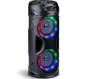 Soundbox-tragbarer Bluetooth&UKW Radio/Lautsprecher mit LED - Bild 1 von 5