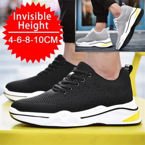 Elevator Shoes Men's 6/8/10 Cm Unisex Height Adjustable Shoes Height Lift - Imagen 1 de 28