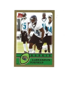 2003 Topps Gold #353 LaBrandon Toefield /499 Jacksonville Jaguar - Bild 1 von 2