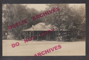 Keshena Falls WISCONSIN RPPC um 1920 GENERAL STORE Tankstelle bei Shawano KB - Bild 1 von 3