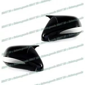 For 2009-2013 Lexus IS250 IS350 IS F Glossy Pure Black Side Mirror Cover Trim - Picture 1 of 5