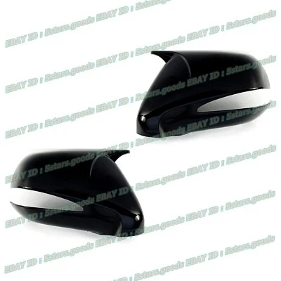 For 2010 2011 2012 Lexus HS250h Glossy Pure Black Side Mirror Cover Trim - Image 1 of 4