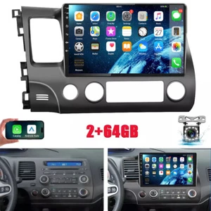 For Honda Civic Carplay Navi 10.1"Android 13 Car GPS WIFI RDS Stereo Radio 2+64G - Imagen 1 de 16