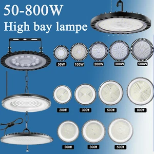 50-800W UFO LED Hallenbeleuchtung Deckenstrahler Werkstattleuchte Superhell Lamp - Bild 1 von 249