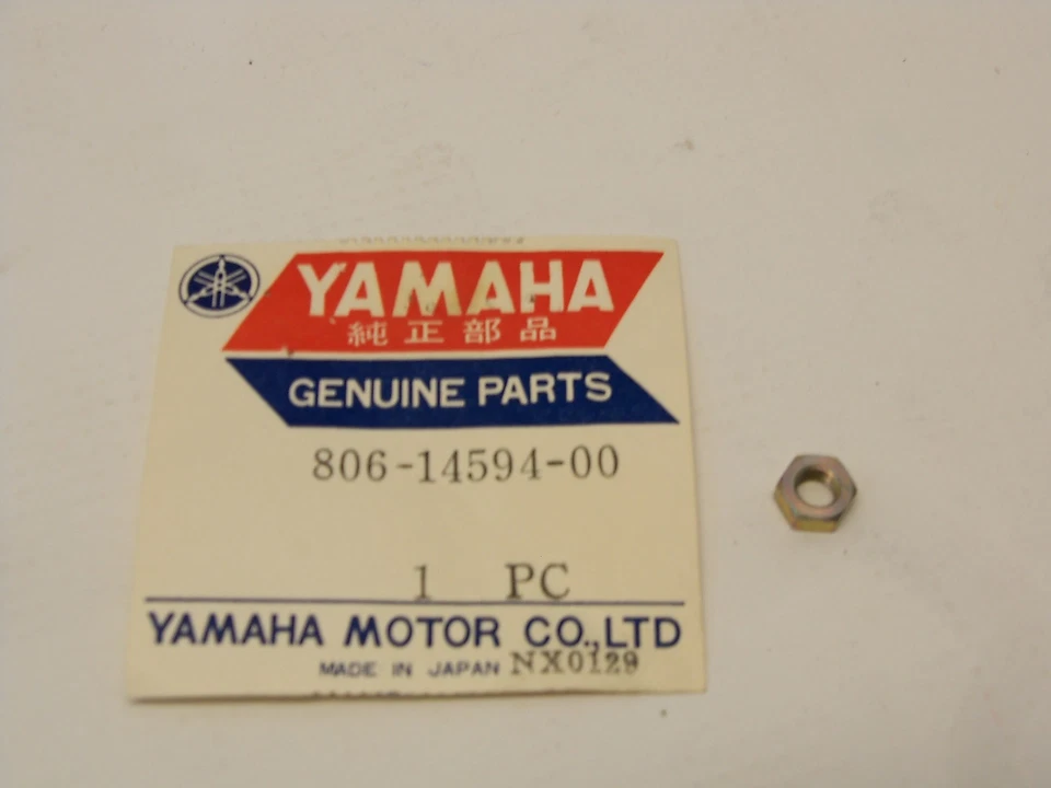 NOS YAMAHA 806-14594-00-00 CARBURETOR NUT SL338 SL369 GP396 GP643 SR643 GP433 - Image 1 of 1