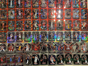 2022 Panini NBA Prizm Red Cracked Ice Silver Monopoly Insert Lot of 66 Cards!
