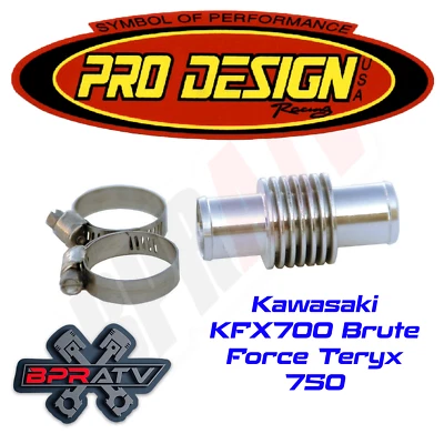 Pro Design CNC Billet In Line Super Cooler Kawasaki KFX700 Brute Force Teryx 750 - Imagem 1 de 3