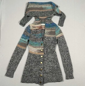 Anthropology Sleeping On Snow LS Belted Wool Alpaca Cardigan Sweater Womens S - Picture 1 of 8