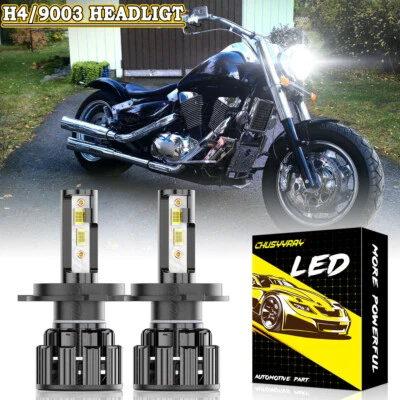 2x H4 LED Faros Motocicleta Para Suzuki VS750GLP Intruder 750 1988-1991 Foto 1 de 4