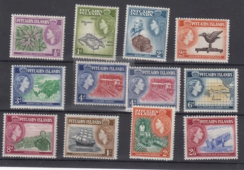 Pitcairn Islands QEII 1957 Set To 2s 6d SG18/28 MLH BP5635 Cover