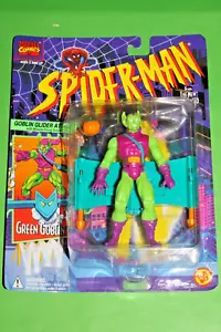 1994 MARVEL Spider-Man Animated Series GREEN GOBLIN ACTION FIGURE TOY BIZ SEALED - Picture 1 of 8