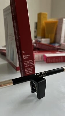 Clarins Long Lasting Eye Pencil with Brush #01 Carbon Black 1.05g - Image 1 of 4