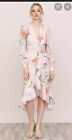 New Anthropologie Yumi Kim Casanova floral wrap dress size large