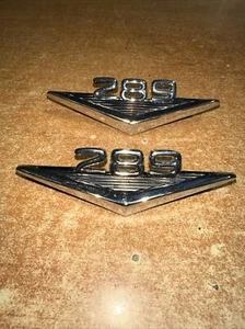 Mustang 289 Emblems 2 each, nice condition, metal - Picture 1 of 4