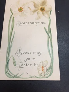 OSTERGRÜSSE UM 1910 FRÖHLICH MÖGE DEIN OSTERN SEIN. Vintage Postkarte - Bild 1 von 4