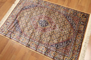 3'x5' Gold Hand Knotted Traditional Wool Oriental Area Rug - Picture 1 of 10