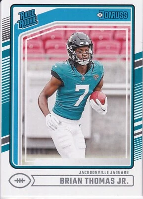 Brian Thomas Jr. 2024 Donruss Optic Rated Rookie Base RC Jaguars #214 NFL - Image 1 of 2