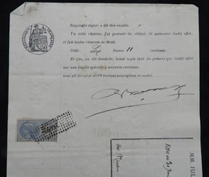 Timbres fiscaux x2 et documents 1889 à Voir .. - Picture 1 of 4