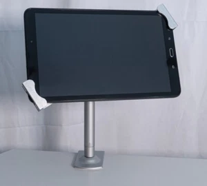 Table Mount with Lock Fixing Metal Grey for Tablet From 7 " To 10,5 " - Zdjęcie 1 z 4