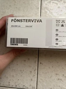 Ikea FONSTERVIVA Panel Curtain Blind White/Beige 24" x 118" - NEW - Picture 1 of 4