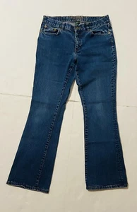 Ralph Lauren Women’s Jeans LRL Premium Size 8 Blue Mid Rise Denim Straight - Picture 1 of 6