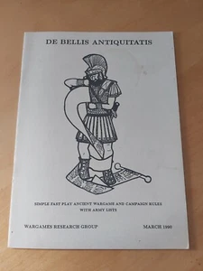 De Bellis Antiquitatis Simple Fast Play Ancient Wargame Campaign Rules Army List - Imagen 1 de 5