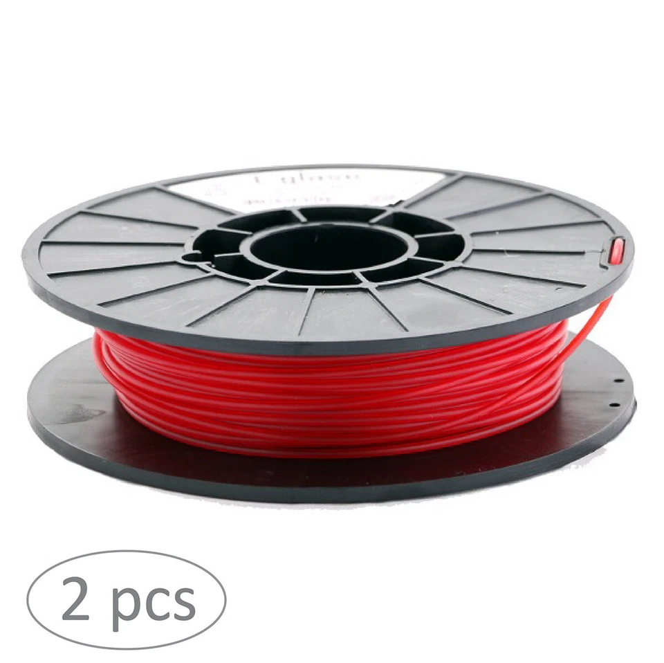 [3DMakerWorld] taulman3D T-Glase PET Filament - 2.85mm, 1lb, Red, 2 pack - Image 1 of 1