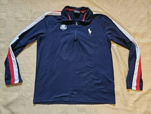 Polo Golf Ralph Lauren Men Large Lightweight Jacket Blue Ryder Cup 2014 Team USA - Picture 1 of 10