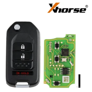 5X Xhorse Universal Wire Remote Key for Honda Flip 2+1 Buttons XKHO02EN for MAX - Picture 1 of 8