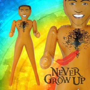 [NGU] SCHWARZ 150CM AUFBLASBAR NACKTER MÄNNLICHER MANN PUPPE HENNE NACHT PARTY SPASS - Bild 1 von 4