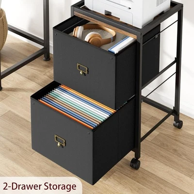 Drawer File Cabinet, Mobile Filing Cabinet, Fabric Vertical File Cabinet - image 1 of 4
