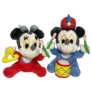 De Colección Disney Bebé Mickey y Minnie Tambor Percusión Banda Ratón Peluche Aplausos Corea - Imagen 1 de 14