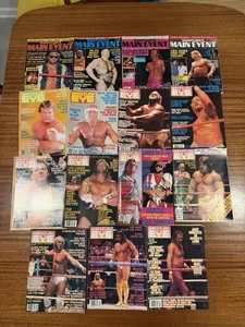 Wrestling Eye And Main Event Magazine Lot Of 15 1980s 1990s Hulk Hogan WWE WWF - Picture 1 of 7