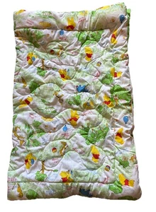 Vintage Disney Winnie The Pooh Blanket Bunting Sleeping Bag Zip Up Baby Roo - Picture 1 of 4