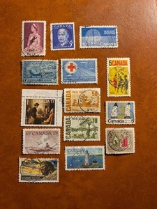 14 fine used Canadian stamps with nice cancel, $2.00only, discount shipping! - Picture 1 of 1